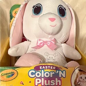 Crayola Easter color and plush bunny
